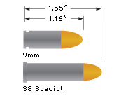 38 special vs 9mm in a 38 revolver